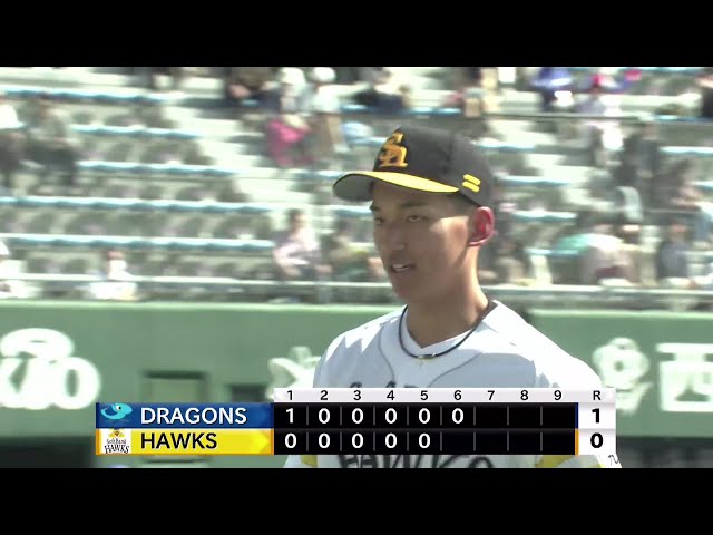 【ファーム】ホークス・前田悠伍 ファーム開幕戦で6回無四球5奪三振の好投を見せ試合を作る!!  2025年3月14日 福岡ソフトバンクホークス 対 中日ドラゴンズ