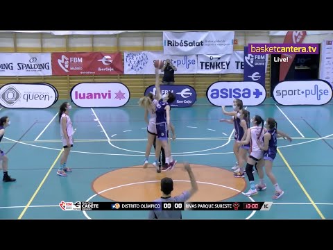 F4CadeteFem. "DISTRITO OLÍMPICO vs RIVAS PARQUE SURESTE.- Partido por el 3/4 puesto.