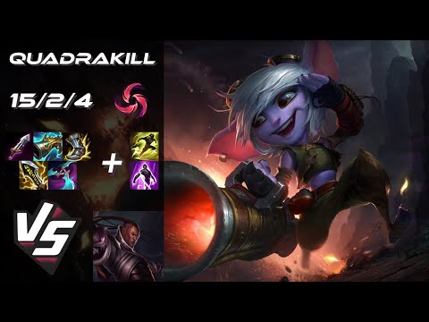 MID Tristana vs Lucian [QUADRAKILL] - NA Challenger Patch 25.S2.7