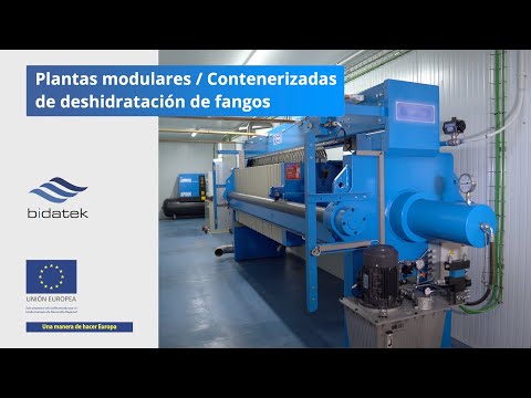 Plantas modulares / Contenerizadas de deshidratación de fangos