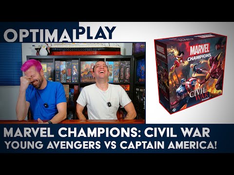 Marvel Champions Civil War Multiplayer Gameplay! Tigra and Hulkling against Captain America