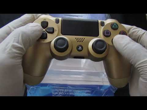 PS4 Gold Controller unboxing