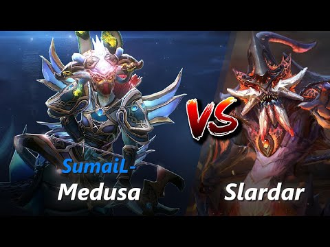 How to Medusa safelane vs Slardar/Hoodwink (feat. SumaiL-) | First 10 minutes