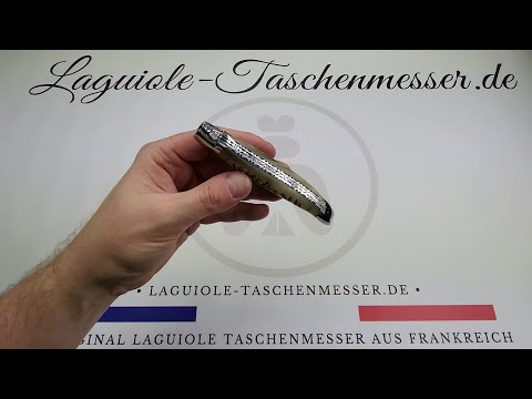Laguiole Taschenmesser Doppelplatine mit Griff aus Widderhorn