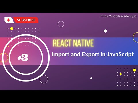 React Native 3 Import And Export In Javascript