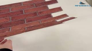 3D obkladový omyvatelný panel PVC Cihla přírodní (480 x 960 mm)