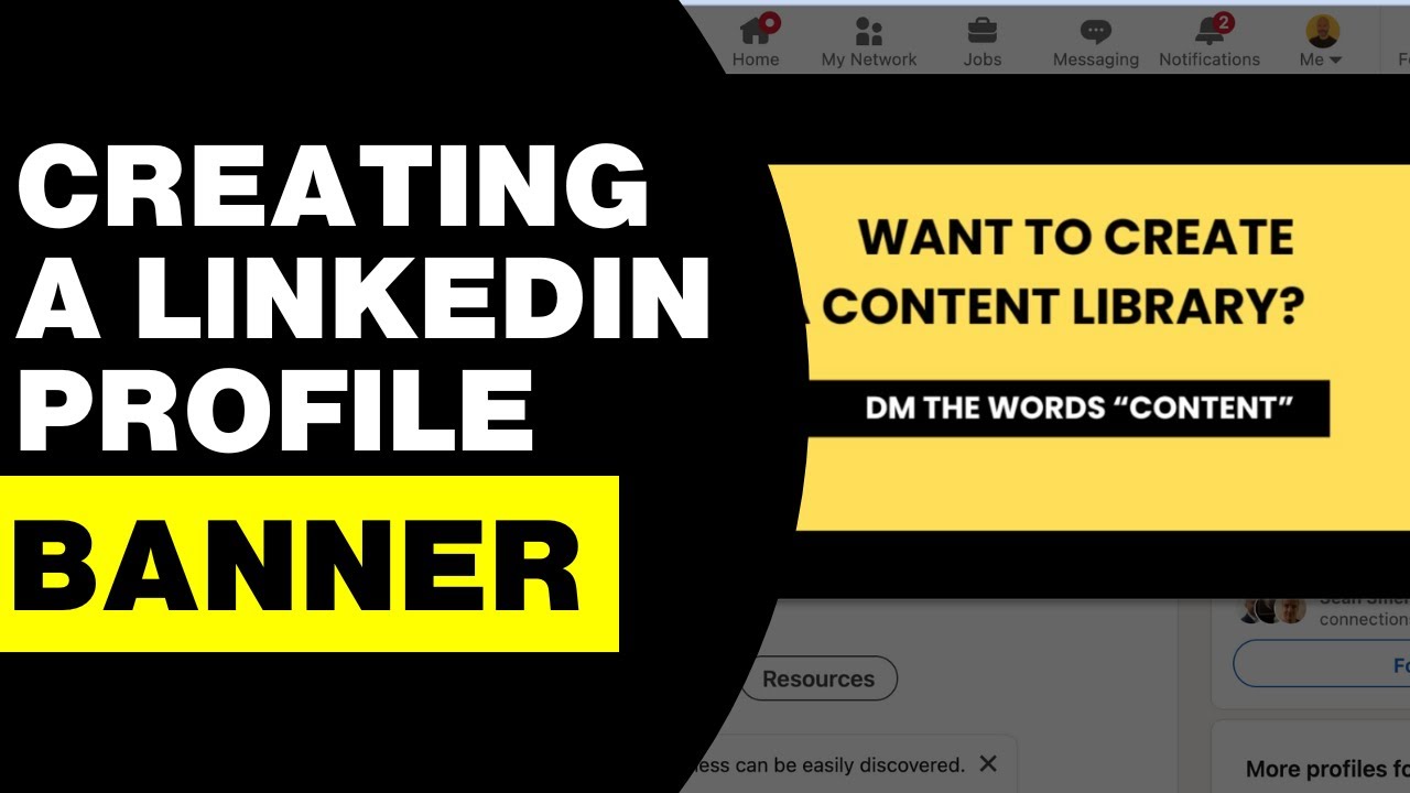 Creating LinkedIn Profile Banners - YouTube
