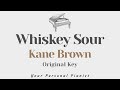 Whiskey Sour Kane Brown Original Key Karaoke Piano Instrumental Cover With Lyrics