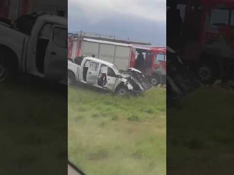 ACCIDENTE Fatal Autopista Rosario Córdoba. Nissan chocó por detrás a camión tolva altura Carcarañá.
