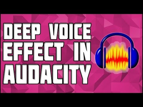 Audacity Deeper Voice Tutorial