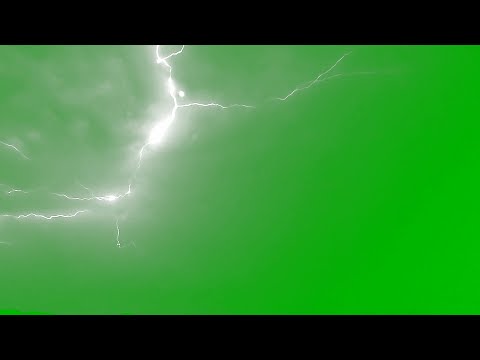 Green screen Thunder ⚡ || Strike Lightning || HD || Green screen video