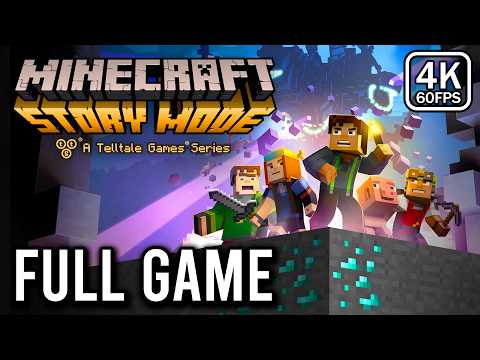 Minecraft Story Mode - Season 1 & 2 FULL GAME Walkthrough (4K 60FPS) - No Commentary