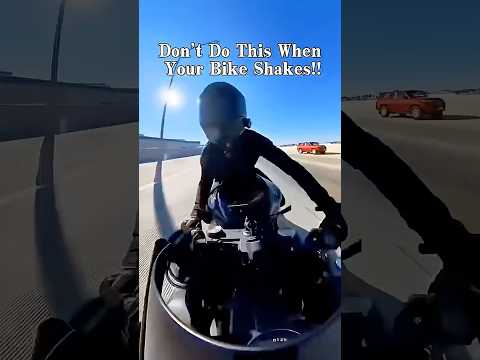 ¡Nunca hagas esto cuando tu motocicleta esté vibrando! 🏍️ #SeguridadEnMotocicleta