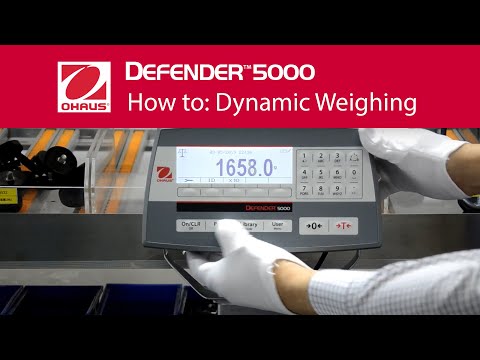 Jak działa tryb ważenia dynamicznego w wadze OHAUS z serii Defender 5000