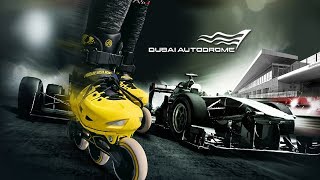 Skating at Dubai Autodrome Formula 1 | Dubai Vlogger