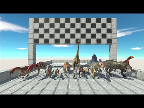 All Dinosaurs 1.2 Size Speed Race Marathon - Animal Revolt Battle Simulator