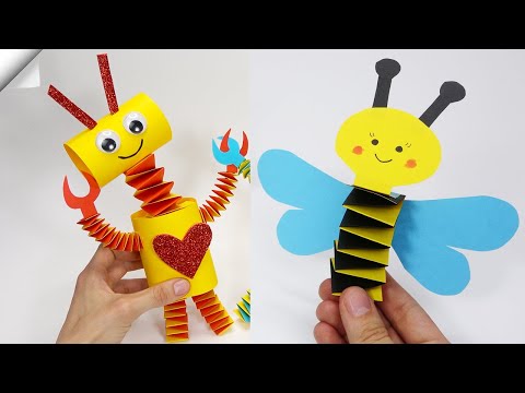 6 DIY paper crafts Moving paper TOYS Easy paper crafts