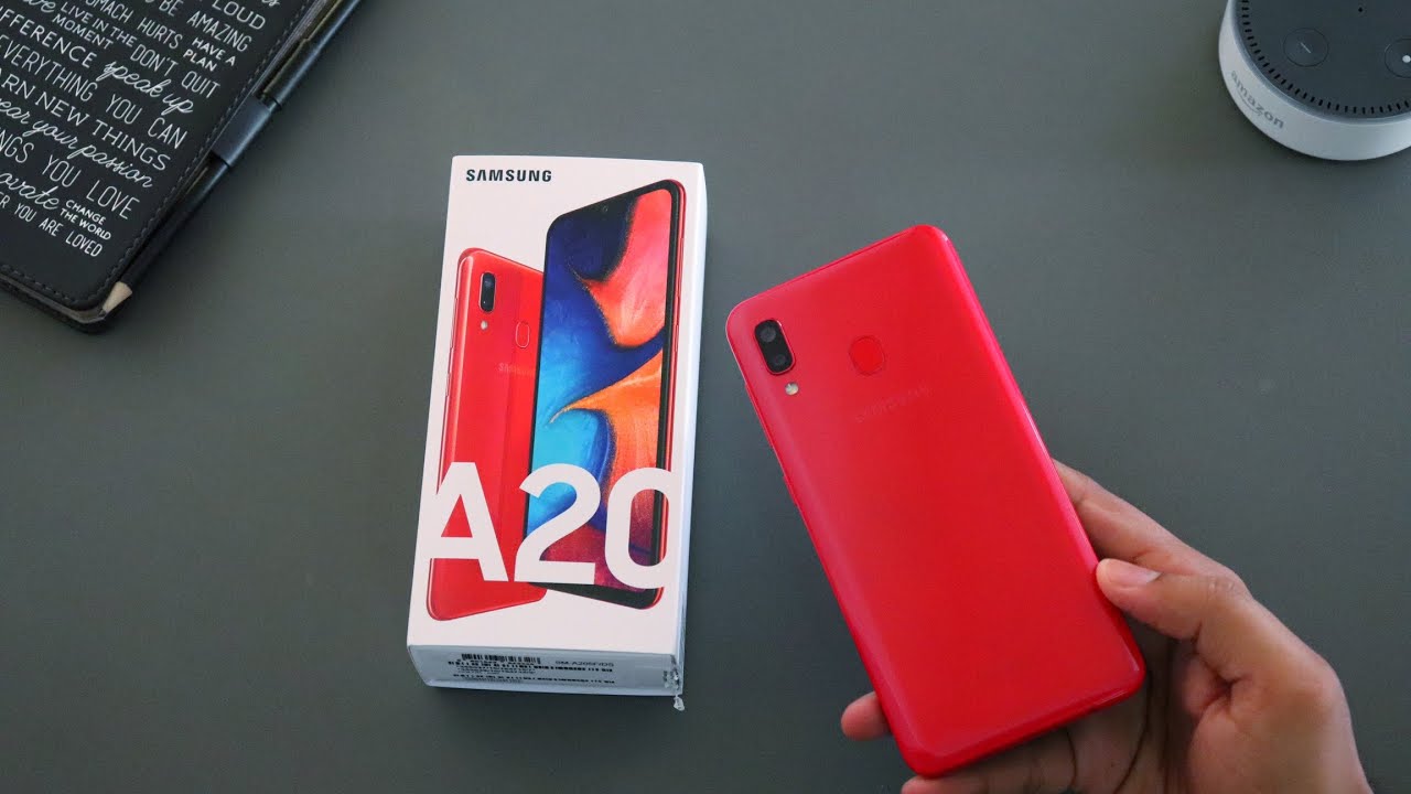 Samsung Galaxy A20 unboxing & initial review.[Red colour]