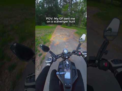 She sent me on a CRAZY scavenger hunt #scavengerhunt #couple #couplegoal #bikerboy #bikelife