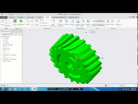 HELICAL GEAR IN CREO 4.0/2.0/3.0