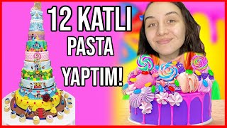 12 katlı doğum günü pastası