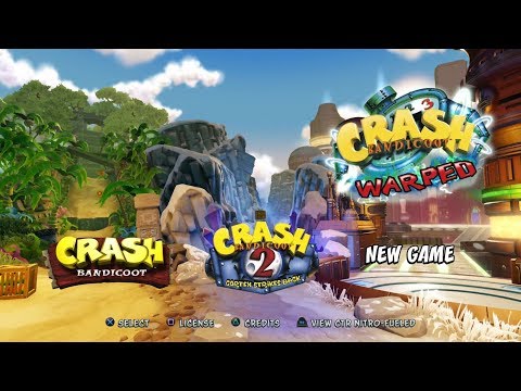 Crash Bandicoot: Warped - Title Screen (N. Sane Trilogy)