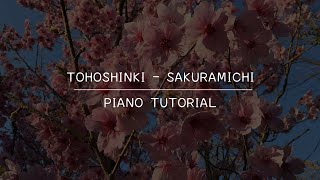 Tohoshinki (東方神起) - Sakuramichi (サクラミチ) (Piano Tutorial)