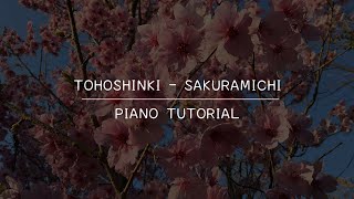 Tohoshinki (東方神起) - Sakuramichi (サクラミチ) (Piano Tutorial)