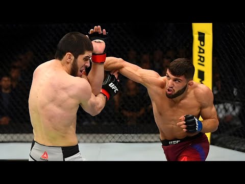 Islam makhachev VS arman tsarukyan | fight highlights 🔥👑