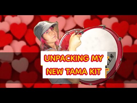 Unpacking my new TAMA STAR MAPLE DRUM KIT YAY