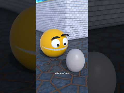 Pacman vs Eggs 🐥🐤🐔🍗😋🐓🐣 #pacman #robotpacman #shorts