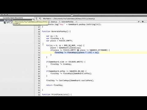 Programming A Chess Engine In Pure Javascript Part 31 - Make Move #1 - Hashing Functions