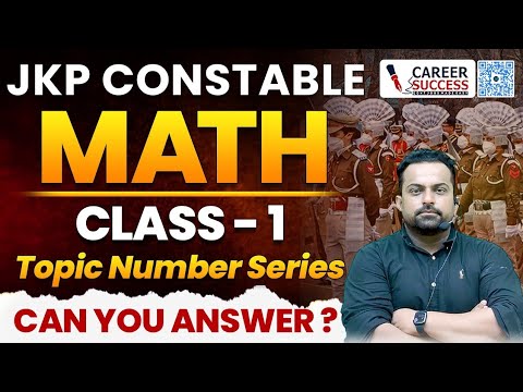 Jkp Constable Math Class 1- Number Series : Comment Your answer  #jkssb #jkpolicecoaching