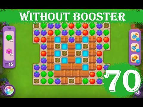 Gardenscapes Level 70 - [15 moves] [2023] [HD] solution of Level 70 Gardenscapes [No Boosters]