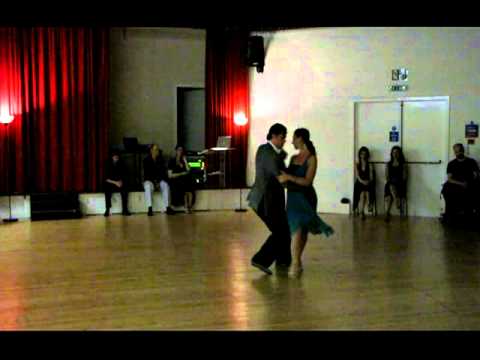  Claudio Forte  and  Barbara Carpino  are  dancing  to  the  vals  "  Dichas Que Vivi  "