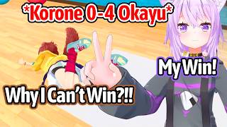 Korone Totally Lost When Battle Hand-pushing Sumo