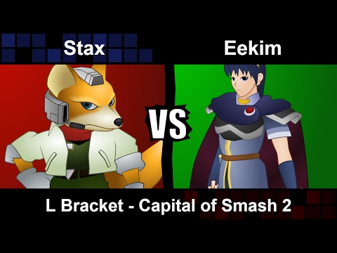 Stax (Fox) vs Eekim (Marth) - Losers Bracket Capital of Smash 2