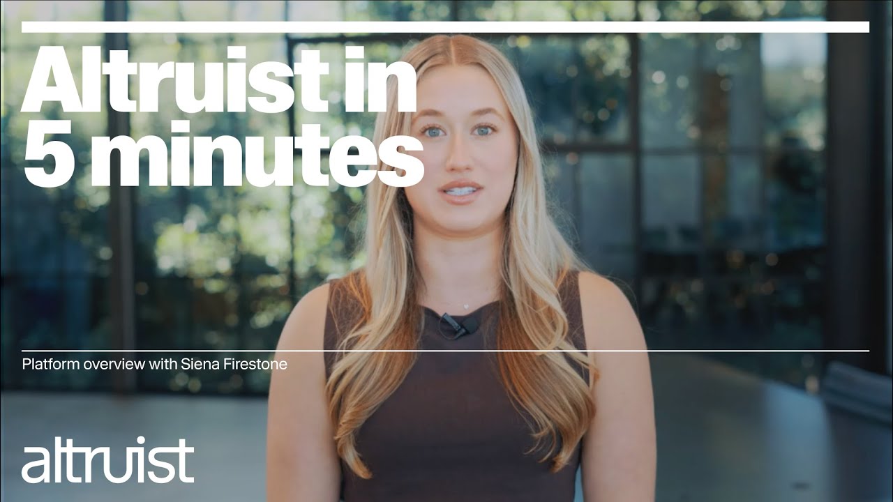 What Can Advisors Do On Altruist?