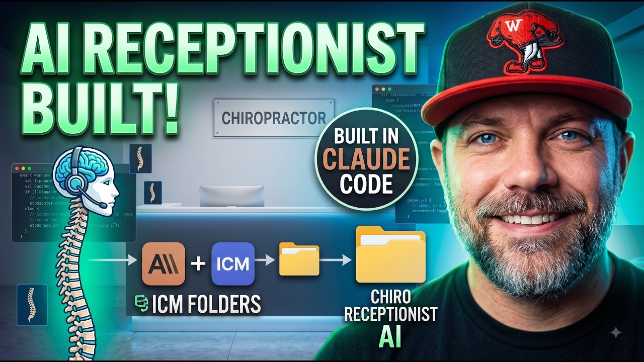 I built an AI receptionist for a chiropractor live on camera