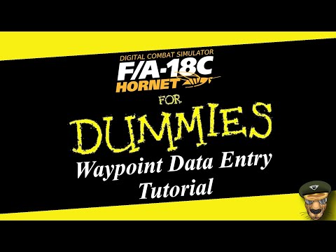 DCS - F/A-18C Lot 20 Hornet Waypoint Data Entry Tutorial