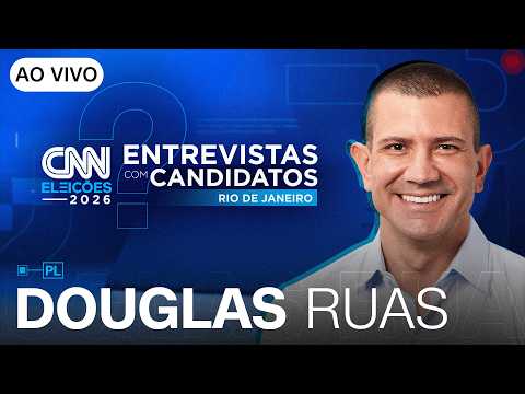 AO VIVO: ENTREVISTA COM DOUGLAS RUAS (PL), CANDIDATO AO GOVERNO DO RJ | CNN ELEIÇÕES