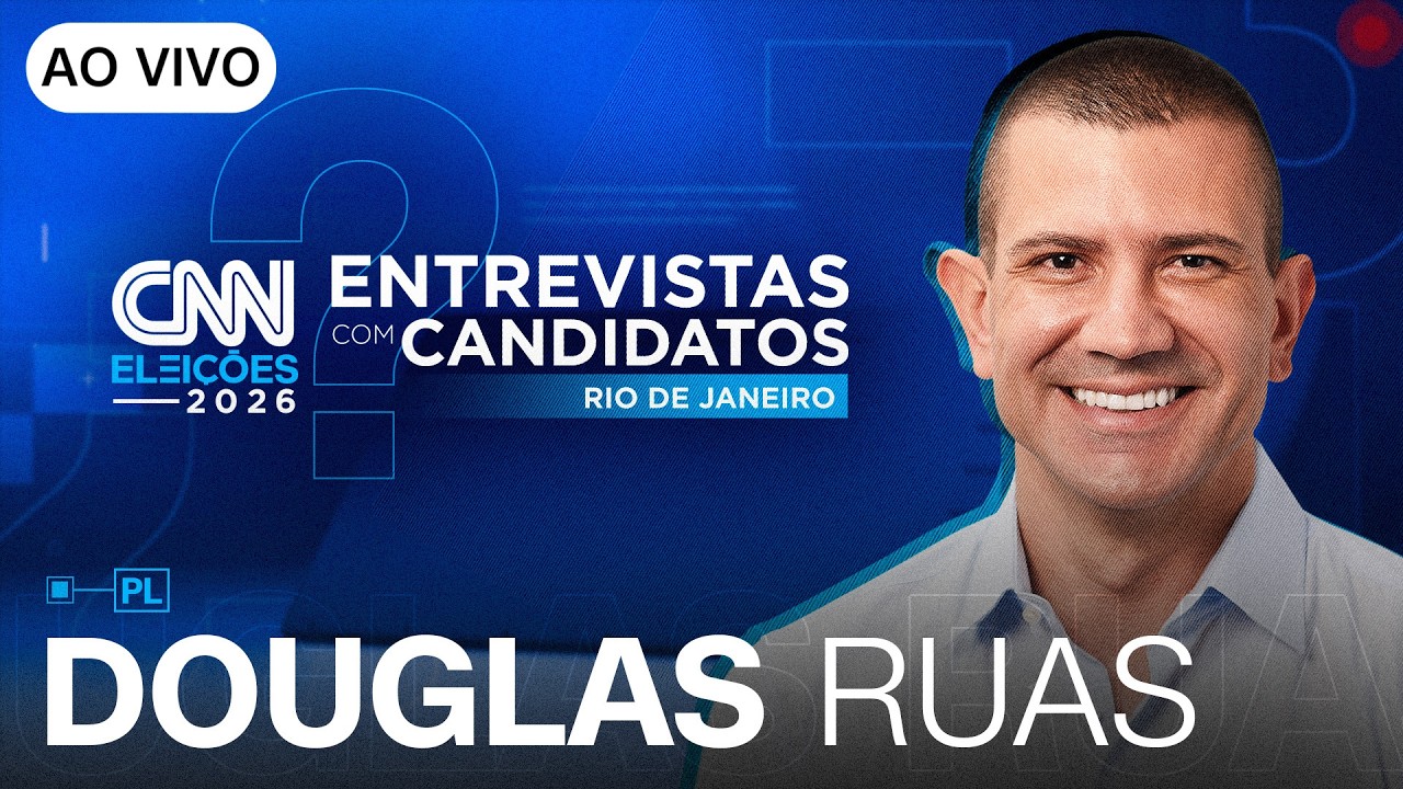 AO VIVO: ENTREVISTA COM DOUGLAS RUAS (PL), CANDIDATO AO GOVERNO DO RJ | CNN ELEIÇÕES