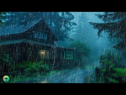 Drifting to Deep Sleep - Relaxing Heavy Rain & Thunderstorm Sounds at Night for Sleep, Relief Stress