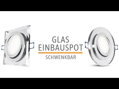 SSC-LUXon - Flache Design Glas LED Einbaulampe inkl. LED-Modul - Produktvorschau