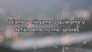 Camilo Sesto (letra) Amor no me ignores.