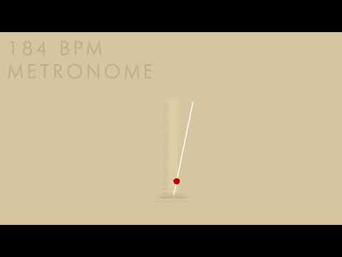 184 BPM Metronome - 1 Hour Metronome 184 BPM