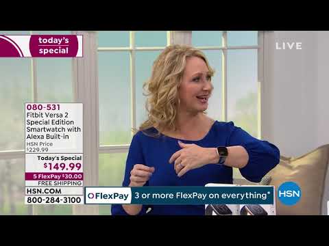 Fitbit Versa 2 Special Edition Smartwatch with Alexa Bui...