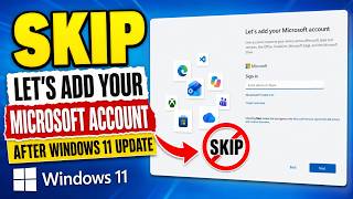✔️ Windows 11 - Skip 'Lets Add Your Microsoft Account' After Windows U