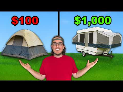 $100 vs $1000 Facebook Marketplace Camping Challenge!