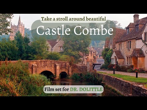 Walk around Castle Combe a picturesque village in the Cotswolds, England, that seems frozen in time